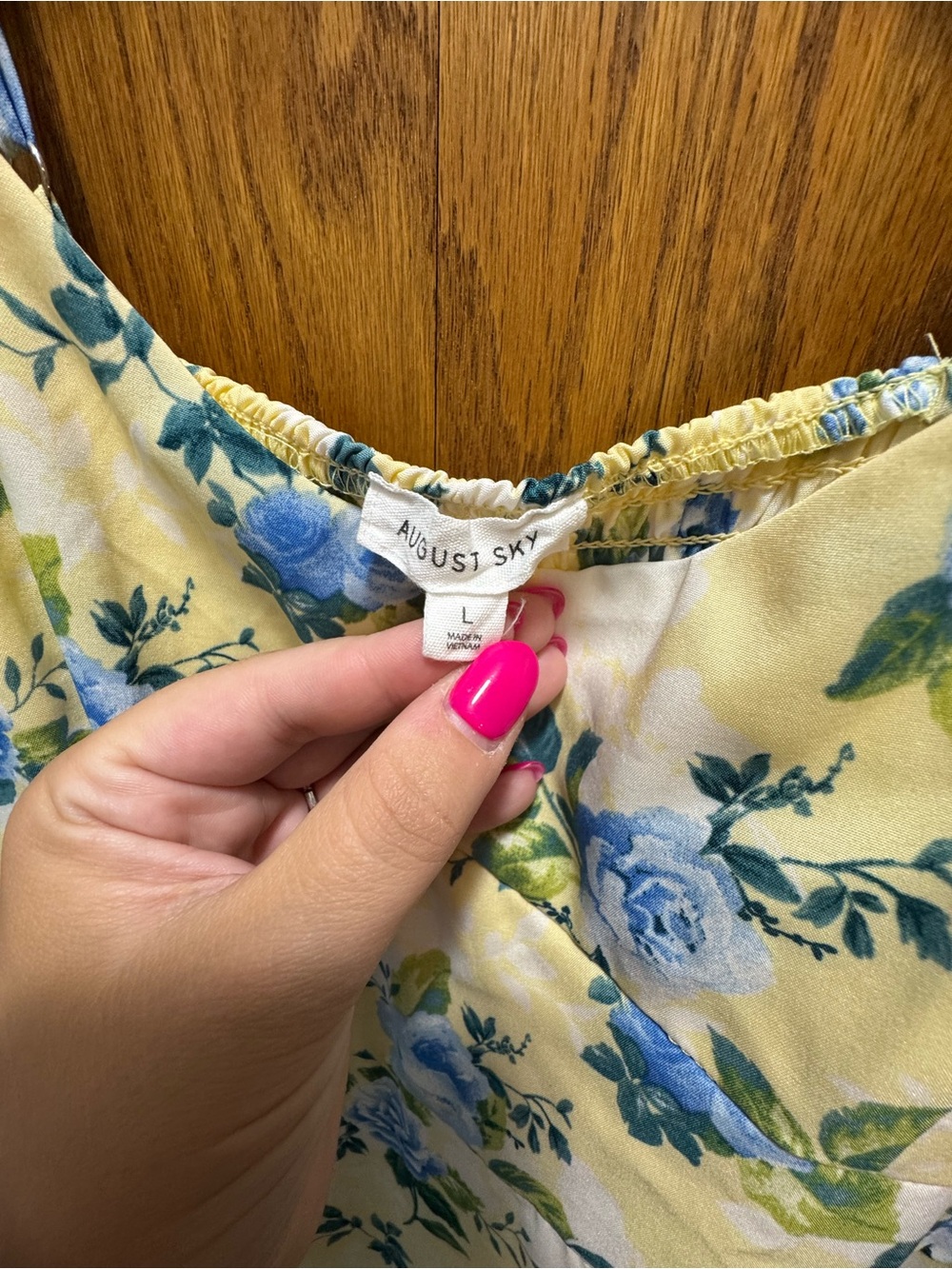 Yellow Floral Ruffle Sundress - Picture 3 of 5